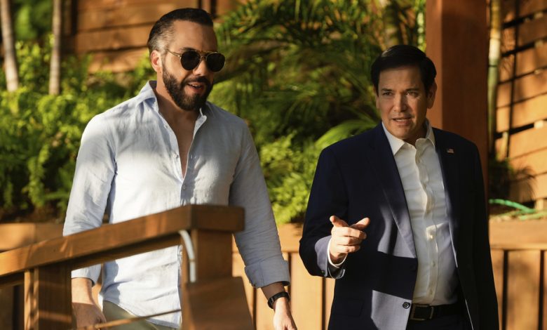 Rubio dice que El Salvador aceptará deportados de EEUU de cualquier nacionalidad