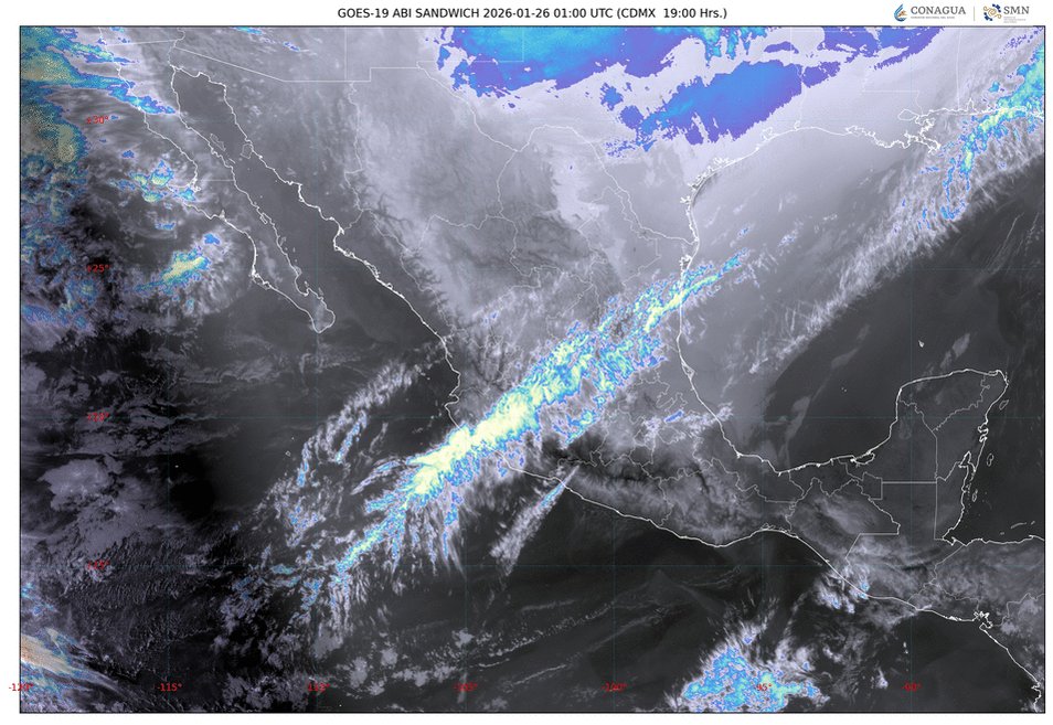 Frente frío 30 provocará lluvias torrenciales en el sureste y ambiente gélido en gran parte del país